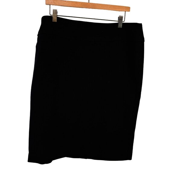 Talbots Womens Black straight Pencil Skirt Size 14 lined career - Picture 2 of 11